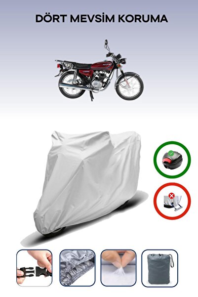 Breen حقيبة خلفية رمادية متوافقة مع غطاء محرك الدراجة النارية الرياضية المتوافقة مع Arora AR 100-8