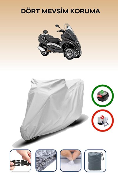 Breen Piaggio MP3 250 GRAY MOTORCYCLE BRAND REAR BAG COMPATIBLE