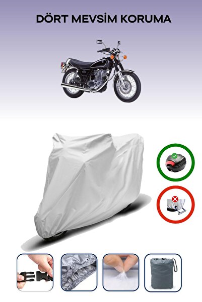 Breen Gray Rear Bag Compatible Yamaha Sr125 Compatible Motorcycle Tarpaulin Motor Cover