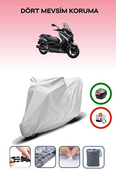 Breen Gray Rear Bag Compatible Yamaha X-Max 250 Abs Compatible Motorcycle Tar...