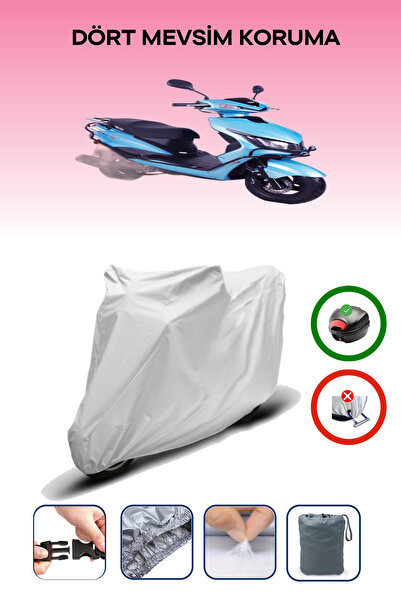Breen Gray Rear Bag Compatible Rks Blazer 50 Xr Max Compatible Motorcycle Tar...