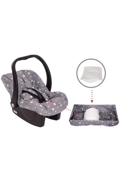 Sevi Bebe غطاء حامل الطفل مع دعم للظهر - رمادي قياسي