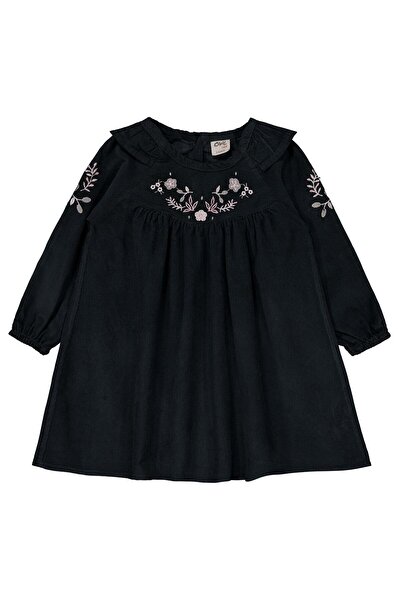 Civil Baby Embroidered Collar 6-18 Months Dress - Gray 18-24 Months