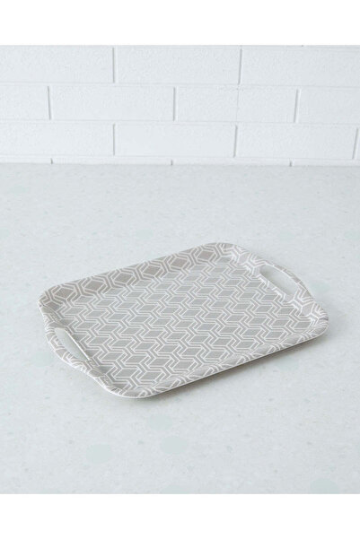 REDTAG صينية مستطيلة من الخيزران الرمادي