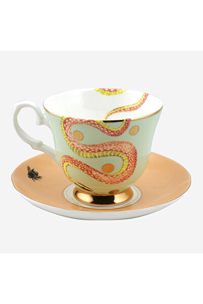 YVONNE ELLEN Animals Yeşil Porselen Çay Fincanı 200 Ml