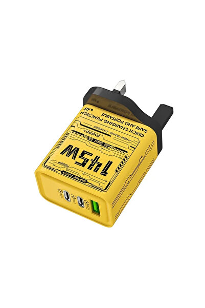 Choice شاحن سريع بقوة 145 واط، مزود بثلاثة منافذ USB من النوع C، متوافق مع قا...