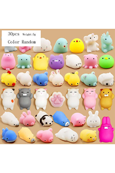 Choice 30 قطعة من لعبة "اضغط على حيوان التوان المرح"، أداة لتخفيف التوتر، هدية صغيرة للأطفال برمز مسح ضوئي.