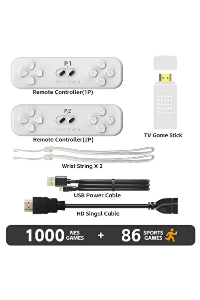 Choice Video Game Console DATA FROG Y2 Fit 4K Game Stick Retro Somatosensory Console Built In 1000+ NES Gam