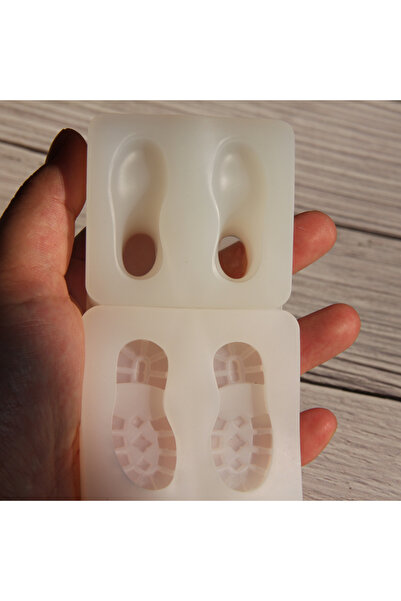 Choice White Boots Ultra-Light Clay Doll Shoes Silicone Mold 3cm Figure Doll ...