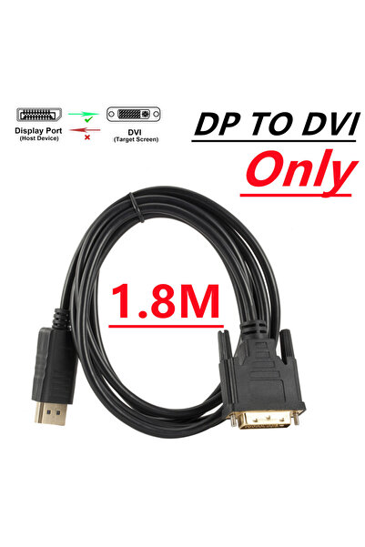 Choice DP TO DVI 1.8M DisplayPort to DVI Cable 1080P DP to DVI-D monitor cable DisplayPort in to DVI out co