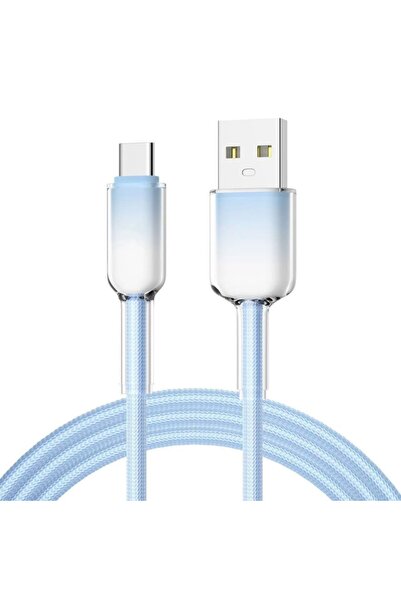 Choice كابل USB إلى Type-C أزرق بطول متر واحد، يدعم الشحن السريع بقوة 120 واط...