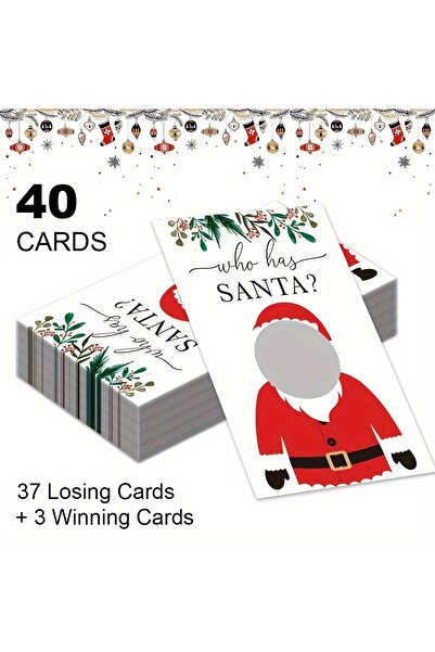 Choice مجموعة ألعاب حفلات عيد الميلاد الاحتفالية، 40 قطعة - بطاقات خدش مع صور...