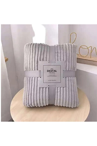 Choice 70x 100cm Light Grey 70x100cm Single Person Small Blanket Solid Color Coral Velvet Air-Conditioned P
