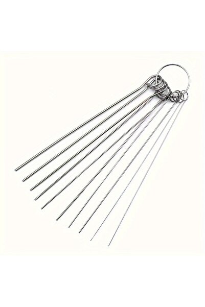 Choice silvery 10 Stainless Steel Needle Shower Head Cleaning Brush Set, Suit...