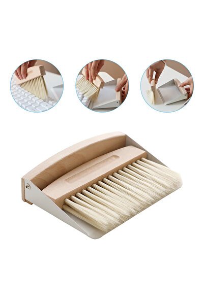Choice White Window Cleaner Mini Automotive Brush Set Wood Small Metal Pan Na...