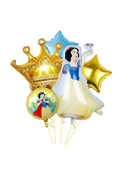 Choice مجموعة بالونات من فيلم ألومنيوم سنو وايت مقاس 18 بوصة، 5 قطع، بتصميم ج...