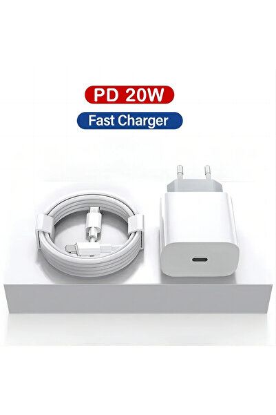 Choice EU PD 20W Fast Charging EU Charger Plug With 1M Cable For iPhone 14 13 12 11 Pro Max Quick Charge Fo