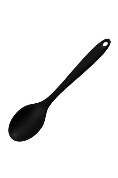 Choice A 1pc Food Grade Silicone Spoon Long Handled Kitchen Soup Mixing Spoon High Temperature Resistant F.