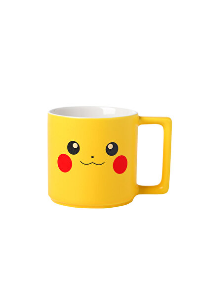 Choice 330ml Pikachu B SHUNXIANG Pokémon Licensed Pikachu Ceramic Mugs - 4 Adorable Expressions, Microwave
