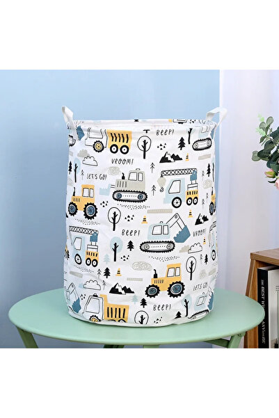 Choice Crane-40x50cm Children Toys Storage Bucket Large Cute Storage Basket Cartoon Print Clothes Organizer