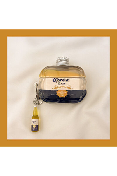 Choice غطاء سماعة رأس لاسلكية بتقنية بلوتوث من الجيل الرابع AirPods Pro B مع قلادة على شكل زجاجة فودكا