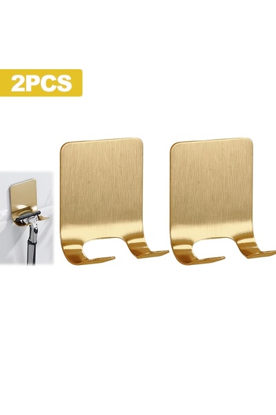 Choice 2pcs Gold 2pcs Stainless Steel Manual Razor Handle Men's Shaving Razor Holder Comfort Grip Precision