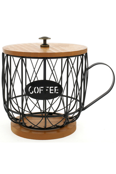 Choice1 Black Style B Coffee Pod Holder Iron Coffee Capsule Holder Hollow Cof...