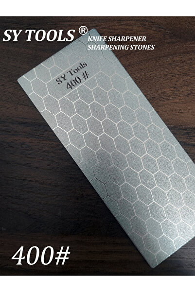 Choice3 150x62mm 400 Grit Sy Tools Electroplated Diamond Sharpening Stone with Honeycomb Pattern – Non-Slip