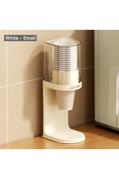 Choice رف تخزين أكواب ورقية صغيرة بيضاء للاستخدام مرة واحدة، موزع أكواب ورقية...