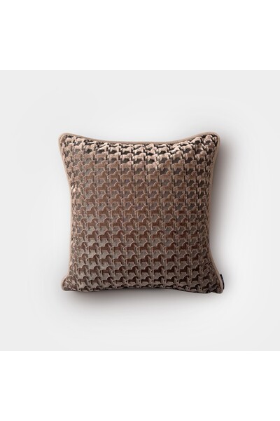 Lidoma Home "Troya" At Figürlü Kırlent 45x45 - Kahverengi