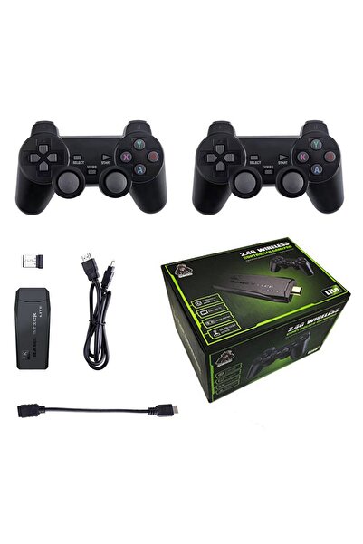 Choice 64GB Video Game Stick Lite 4K HD Video Game M8 Console 64GB Double Wireless Controller For 10000 Ret