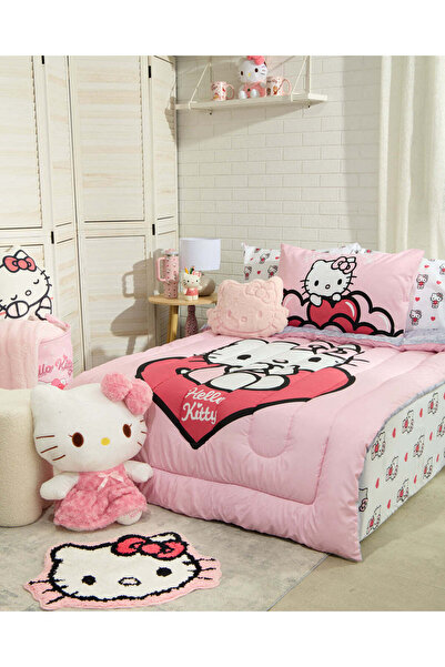 REDTAG طقم لحاف للأطفال باللون الوردي بتصميم هيلو كيتي (قطعتان)