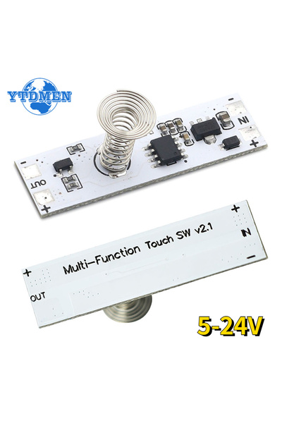 YTDMEN مفتاح تحكم خافت إضاءة LED يعمل باللمس السعوي، مزود بنابض لولبي، يعمل ب...