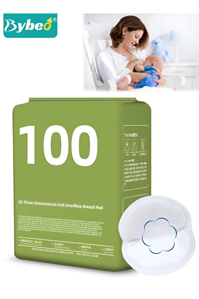 BYBEO 100 Count Disposable Nursing Pads For Breastfeeding, Ultra-Thin and Super-absorbent Breast Pads, Sof