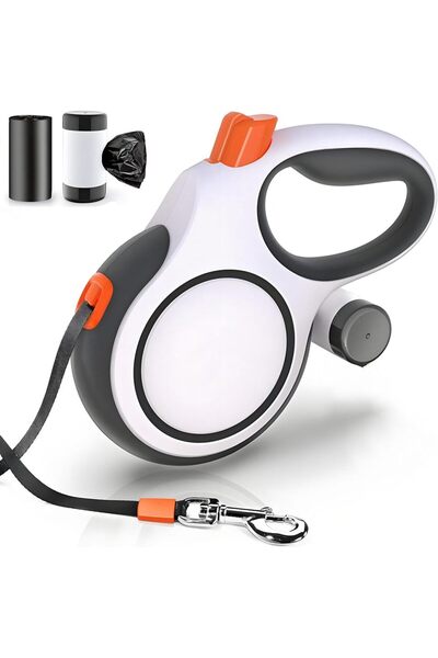 Choice 5m - 50 kg White 5m 8m 50kg Dog Leash Retractable Roulette Collar for ...