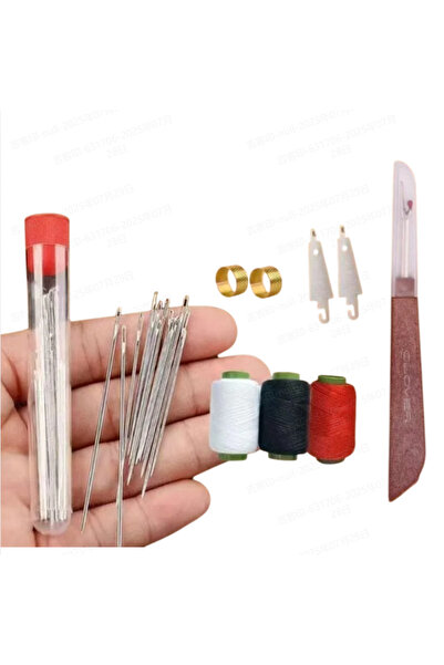 Choice1 مجموعة إبر خياطة مكونة من 34 قطعة، مزودة بإبرة ذات ثقب كبير، مناسبة ل...