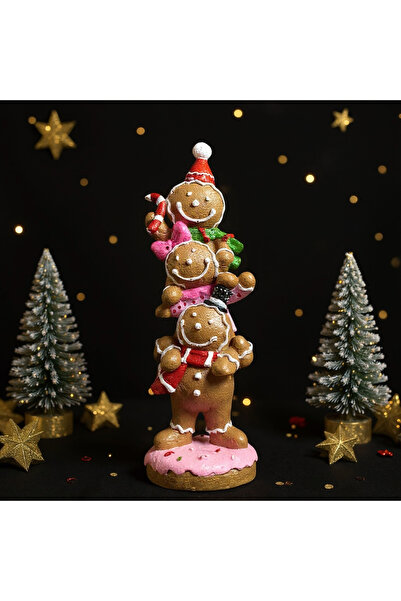 OBJE 3’lü Kurabiye adam biblo