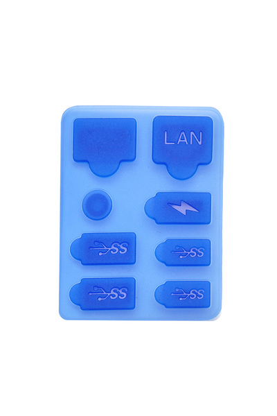 Choice Blue 1 Set Dust Plug for PS5 SLIM Game Console Silicone Dust Protector...