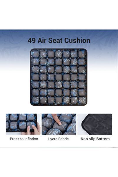 Choice 40x40cm Graffiti 1pc 3D Ergonomic Chair Cushion For Long Sitting, Office Chair Car Seat Cushion, Adj