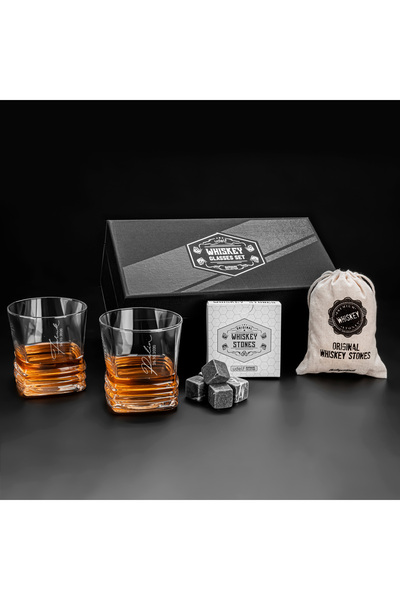 Hediyesepeti Kişiye Özel İmza Tasarımlı Texas 2li Viski Kadeh Seti