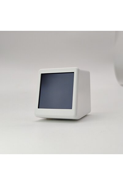 Choice white Small Portable Smart Wifi Weather Station Display Weather Temperature Humidity Time Alarm Cloc