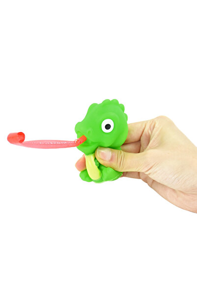 Choice1 لعبة ديناصور ضفدع مضحكة قابلة للضغط، قطعة واحدة، لعبة فم ولسان ديناصو...