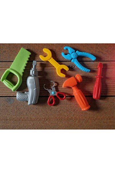Hureggo Concept Hand Tools Toy Set 7 Pieces & Large Size of 15 cm