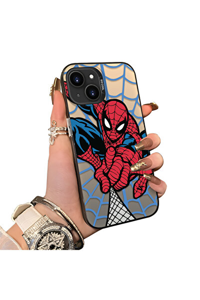 ucuc iPhone 13/14 Uyumlu Popüler Spiderman Silikon Korumalı Telefon Kılıfı