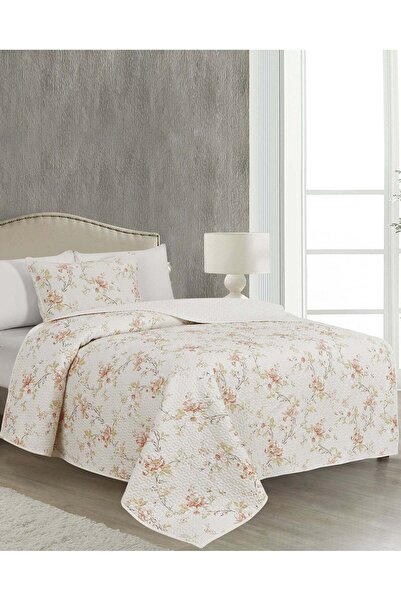 REDTAG لحاف وردي اللون مكون من قطعتين مطبوع زهور (مقاس فردي)