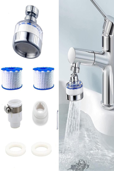 RAWAID Sink Filter,Bathroom Water Filtration Cartridge with 2 pcs PP Cotton Filtration for Kitchen