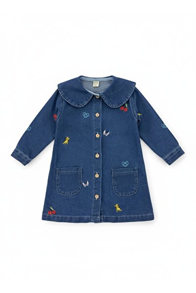 BOBBY JR KİDSWEAR Rochie pentru fete cu broderie colorată