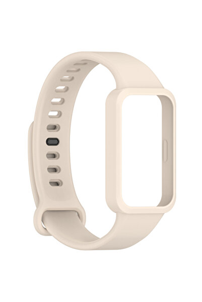 Choice Ivory Silicone Strap For Smart Band 9 Active Bracelet Wristband For Re...