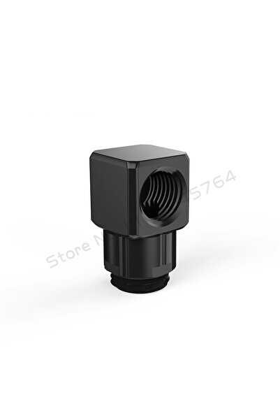 Choice1 وصلة تبريد مائي للكمبيوتر من FREEZEMOD، سوداء اللون، بزاوية عكسية، كو...