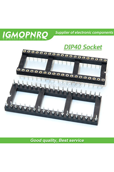 Choice 10PCS DIP-40-Round IC SOCKET 40 PIN 40PIN 40P Round Hole DIP IC Socket...